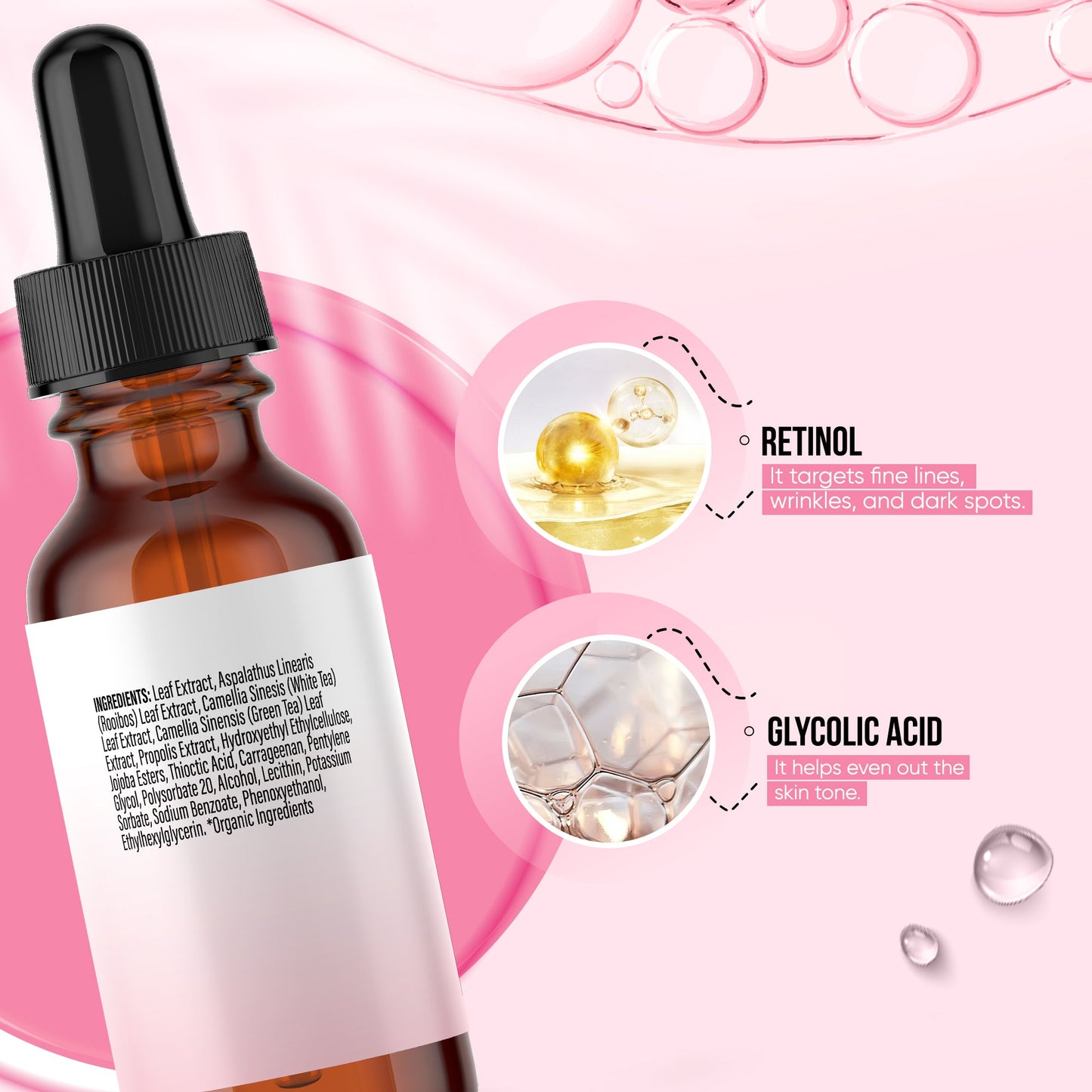 Hydrate & Renewal Serum with Retinol + Glycolic Acid