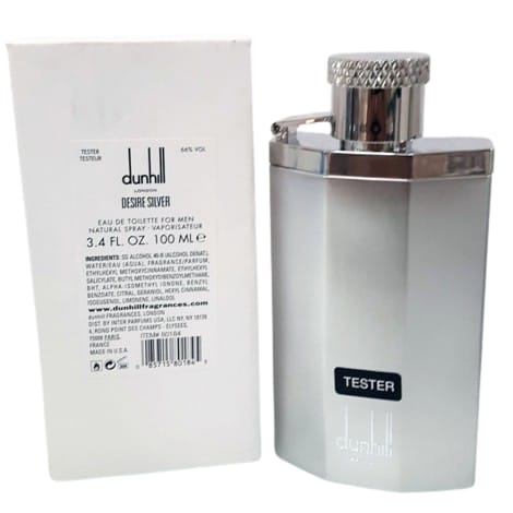 Alfred Dunhill Desire Silver 3.4 oz / 100 ml - Tester 085715801845 Z-BY68N